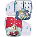Kids Need Leakage Proof cloth diaper for babies 0 to 3 years High Absorbent 2 Reusable diaper cover 4 Insert pad combo Pack 5-18Kg Adjustable free size Washable Pocket cloth diapers for babies P69