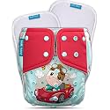 Kids Need Leakage Proof cloth diaper for babies 0 to 3 years High Absorbent 1 Reusable diaper cover 2 Insert pad combo Pack 5-18Kg Adjustable free size Washable Pocket cloth diapers for babies P54