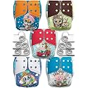 Kids Need Leakage Proof cloth diaper for babies 0 to 3 years High Absorbent 5 Reusable diaper cover 10 Insert pad combo Pack 5-18Kg Adjustable free size Washable Pocket cloth diapers for babies P96