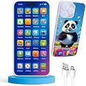 Kids Phone – Rechargeable Toy for Kids with 24 Learning Modes, Talking Dummy Mobile for Boys & Girls Age 2–12, Educational Phone Math, Words, Animals & More, Birthday Gift, Hindi & English Version