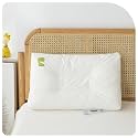 Kids Pillow for Sleeping-Low Profile 14"x 22"Machine Washable Soft Hypoallergenic Cotton Kids Standard Size Pillow for Toddler Bed