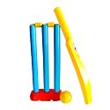 Kids Plastic Cricket Set with Bat Stumps