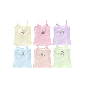 Kids Pure Cotton Plain Sphagetti Tank Top