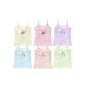 Kids Pure Cotton Plain Sphagetti Tank Top