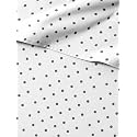 Kids Queen Black Polka Dots Bed Sheets - 4 Piece Black Polka Dots Sheet Set