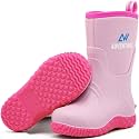 Kids Rain Boots for Boys Girls Waterproof Rubber Mud Boots Hunting Shoes