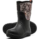 Kids Rain Boots Waterproof Rubber Camo Boots for Boys & Girls