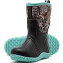 Kids Rain Boots Waterproof Rubber Camo Boots for Boys & Girls