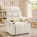 Kids Recliner Chair PU Leather Toddler Big Reclining Sofa Lounge Ages 3-12