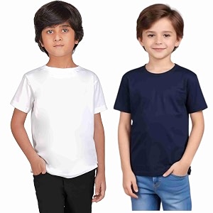 Kids Round Neck T-Shirt Half Sleeves 100