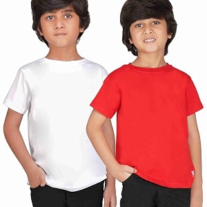 Kids Round Neck T-Shirt Half Sleeves 100