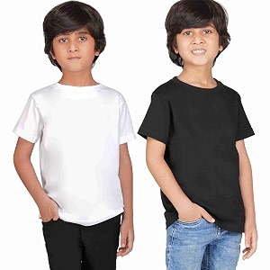 Kids Round Neck T-Shirt Half Sleeves 100