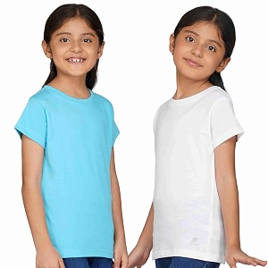 Kids Round Neck T-Shirt Half Sleeves 100