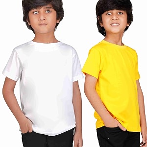 Kids Round Neck T-Shirt Half Sleeves 100