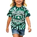 Kids Rugby Tie Dye T-Shirt Vintage Football Graphic Tee