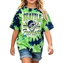 Kids Rugby Tie Dye T-Shirt Vintage Football Graphic Tee