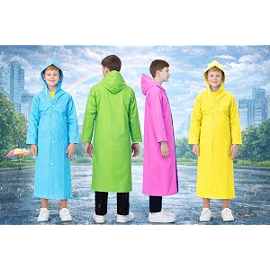 Kids School Raincoat for Boys Girls