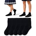 kids school uniform socks for boys and girls, Made with Soft, Breathable &amp; Durable Cotton, Anti Odour &amp; Moisture Absorbent, Ankle Length - pack of 5, School, Sports,All Day use
