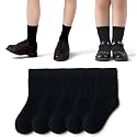 kids school uniform socks for boys and girls, Made with Soft, Breathable &amp; Durable Cotton, Anti Odour &amp; Moisture Absorbent, Ankle Length - pack of 5, School, Sports,All Day use