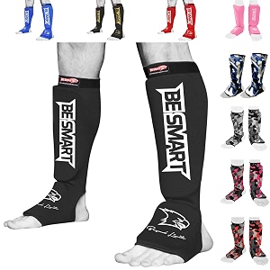 kids shin instep pads mma leg foot guards muay thai kick boxing guard protector black xxs