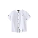Kids Shirt Cotton Blend Solid Short Sleeve Shirt for Boys | Comfortable &amp; Breathable Casual