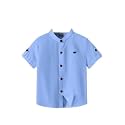 Kids Shirt Cotton Blend Solid Short Sleeve Shirt for Boys | Comfortable &amp; Breathable Casual