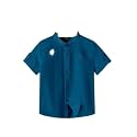 Kids Shirt Cotton Blend Solid Short Sleeve Shirt for Boys | Comfortable &amp; Breathable Casual