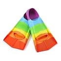 Kids Short Swim Fins, Lap Training Flippers for Pool Youth Beginners