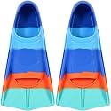 Kids Short Swim Fins, Lap Training Flippers for Pool Youth Beginners