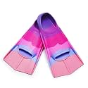 Kids Short Swim Fins, Lap Training Flippers for Pool Youth Beginners