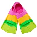 Kids Short Swim Fins, Lap Training Flippers for Pool Youth Beginners