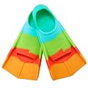 Kids Short Swim Fins, Lap Training Flippers for Pool Youth Beginners