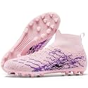Kids Slip On Soccer Cleats for Boys Girls Youth Training Football Shoes