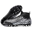 Kids Slip On Soccer Cleats for Boys Girls Youth Training Football Shoes