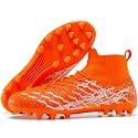 Kids Slip On Soccer Cleats for Boys Girls Youth Training Football Shoes