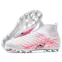Kids Slip On Soccer Cleats for Boys Girls Youth Training Football Shoes
