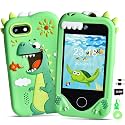 Kids Smart Phone for Boys, 2.8“ Touchscreen Dinosaur Toy Phones Christmas Birthday Gift for Boy Ages 3-9, Toddler Play Learning Cell Phone with Dual Camera, Game, MP3 Player, 32GB Card, Green