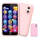 Kids Smart Toy Phone, Dual Camera with Stickers, 3.97" Touchscreen Learning Toy with 210+ Games, 190+ Drawing Activities, 8GB Kids Cell Phone, for Ages 3-12 (Pink )