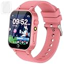 Kids Smart Watches Girls Age 6-12, 26 Games Touchscreen Kids Watch with Video Camera Music Player Learning Cards Audiostory Flashlight 12/24 hr Educational Toys Birthday Gifts for Girls Ages 6 7 8
