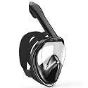 Kids Snorkel Mask Full Face, Snorkeling Gear for Kids with Camera Mount, 180 Degree Panoramic View Snorkeling Set Anti-Fog Anti-Leak