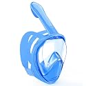 Kids Snorkel Mask Full Face, Snorkeling Gear for Kids with Camera Mount, 180 Degree Panoramic View Snorkeling Set Anti-Fog Anti-Leak