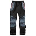 Kids Snow Pants Boys Waterproof Insulated Hiking Pants Youth Winter Warm Fleece Lined Ski Snowpants