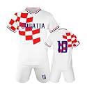 Kids Soccer Jersey and Shorts Set, Youth Uniform for Boys and Girls