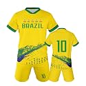 Kids Soccer Jersey and Shorts Set, Youth Uniform for Boys and Girls