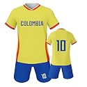 Kids Soccer Jersey and Shorts Set, Youth Uniform for Boys and Girls