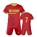 Kids Soccer Jersey and Shorts Set, Youth Uniform for Boys and Girls