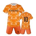 Kids Soccer Jersey and Shorts Set, Youth Uniform for Boys and Girls