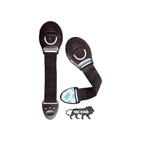 kids station made in india furniture safety locks for kids child safety locks for drawer cabinet cupboard baby proofing product strong adhesive safety lock brown pack of 2