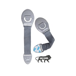 kids station made in india furniture safety locks for kids child safety locks for drawer cabinet cupboard baby proofing product strong adhesive safety lock grey pack of 2