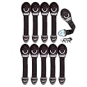 Kids Station Baby Safety Adjustable Cabinet Drawer Locks Straps|Strong &amp; Adhesive Child/Toddler/Infants Safety Locks for Drawers, Cabinets, Fridge &amp; Cupboard - Baby Proofing Product|Pack of 10|Brown